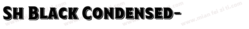 Sh Black Condensed字体转换